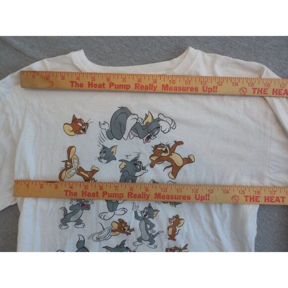 Tom And Jerry Crop Top Women Sz M Long Sleeve Cartoon Animation - Picture 5 of 8
